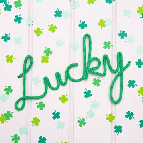 Lucky Rope Word Irish Green- by Bombay Duck