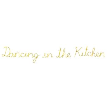 Dancing In The Kitchen Wire Word Gold - par Bombay Duck 2