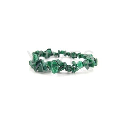 Bracciale con chip di malachite