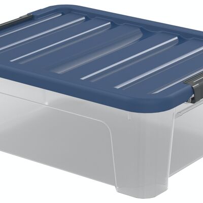 Multi-purpose storage box with lid and locks.