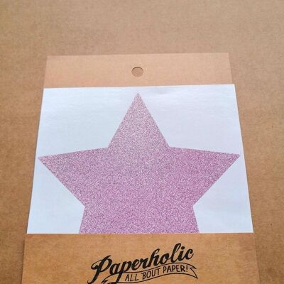 Glitter Sticker XL Star Powder