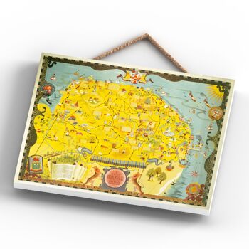 P0018 - A Map Of Norfolk Original National Railway Poster On A Plaque Vintage Decor 4