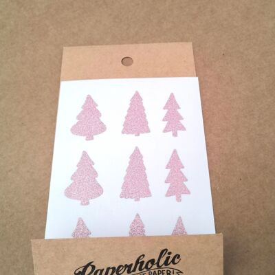 Glitter Sticker Alberi Polvere