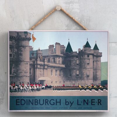 P0075 - Edinburgh Palace Of Holyroodhouse Original National Railway Poster On A Plaque Vintage Decor