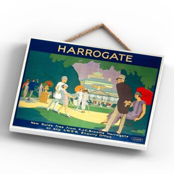 P0089 - Harrogate National Railway Affiche Originale Sur Une Plaque Décor Vintage 4