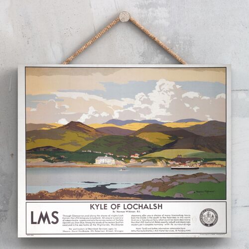 P0107 - Kyle Of Lochalsh Original National Railway Poster On A Plaque Vintage Decor