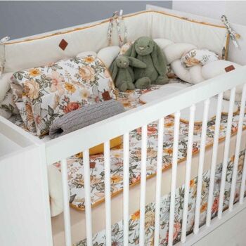Parure de lit bébé en coton, Taille - 90x120 cm, Made in France Néo Vintage 3