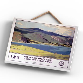 P0140 - North Wales Coast Great Orme Original National Railway Poster On A Plaque Vintage Decor 4