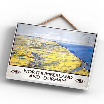 P0146 - Northumberland And Durham National Railway Affiche Originale Sur Une Plaque Décor Vintage 4