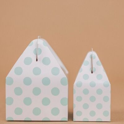 Favor Boxes Small Dots Mint