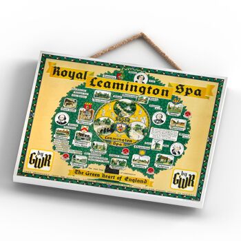 P0164 - Royal Lemington Spa Arbre Original National Railway Affiche Sur Une Plaque Décor Vintage 4
