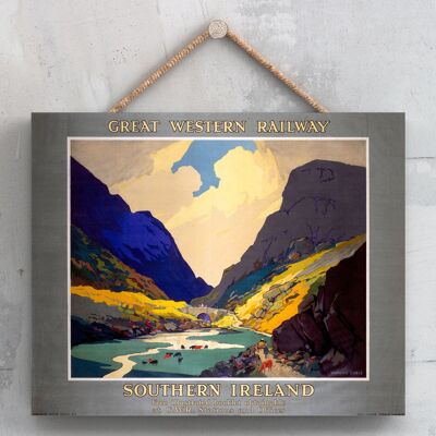 P0185 - Southern Ireland Cattle Original National Railway Poster On A Plaque Vintage Decor