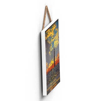 P0197 - Coucher De Soleil Sur Guernesey Affiche Originale Des Chemins De Fer Nationaux Sur Une Plaque Décor Vintage 3