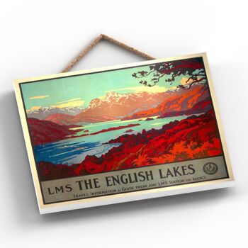 P0210 - The Lake District The English Lakes Original National Railway Poster On A Plaque Vintage Decor 2