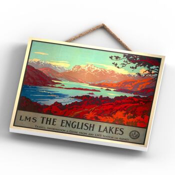 P0210 - The Lake District The English Lakes Original National Railway Poster On A Plaque Vintage Decor 4