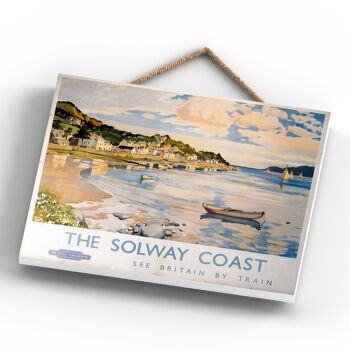 P0212 - The Solway Coast Original National Railway Poster On A Plaque Vintage Decor 4