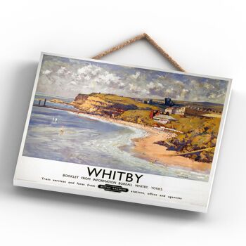 P0223 - Whitby Coast Original National Railway Affiche Sur Une Plaque Décor Vintage 4