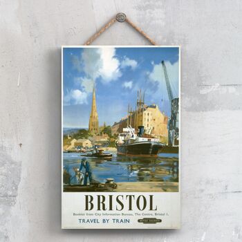 P0295 - Bristol Docks Affiche Originale National Railway Sur Une Plaque Décor Vintage 1