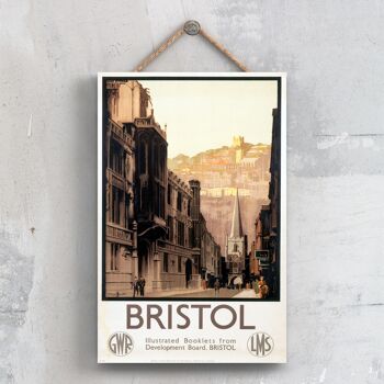 P0296 - Bristol Street Original National Railway Affiche Sur Une Plaque Décor Vintage 1