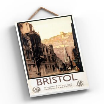 P0296 - Bristol Street Original National Railway Affiche Sur Une Plaque Décor Vintage 2