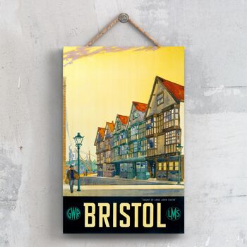 P0297 - Bristolaunt Of Long John Argent Original National Railway Affiche Sur Une Plaque Décor Vintage 1