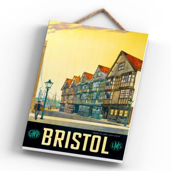 P0297 - Bristolaunt Of Long John Argent Original National Railway Affiche Sur Une Plaque Décor Vintage 4