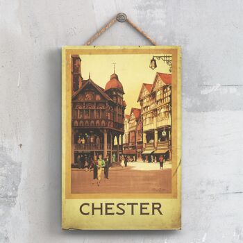 P0327 - Chester Original National Railway Affiche Sur Une Plaque Décor Vintage 1