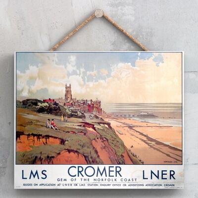 P0349 - Cromer Gem Of Norfolk Original National Railway Poster On A Plaque Vintage Decor