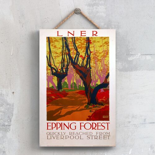 P0394 - Epping Forest Lner Original National Railway Poster On A Plaque Vintage Decor