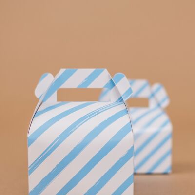 Cajas de regalos Rayas grandes Baby Blue