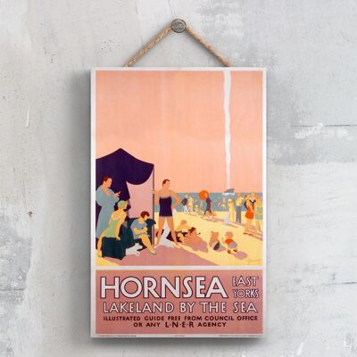 P0446 - Hornsea Lakeland Original National Railway Poster On A Plaque Vintage Decor