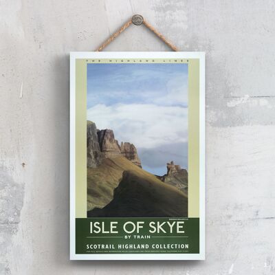 P0473 - Isle Of Skye Scotrail Original National Railway Poster On A Plaque Vintage Decor