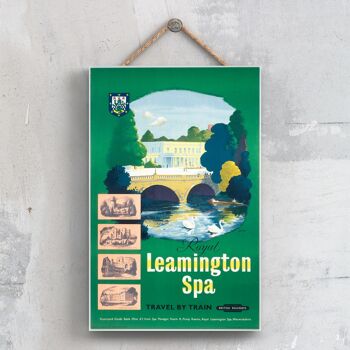 P0493 - Leamington Spa Pompe Originale National Railway Affiche Sur Une Plaque Décor Vintage 1
