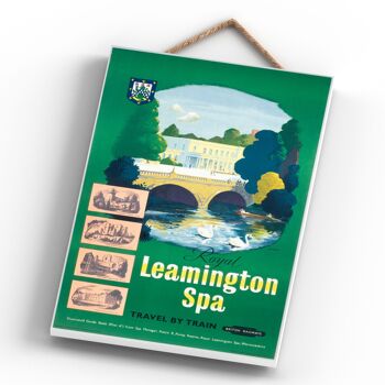 P0493 - Leamington Spa Pompe Originale National Railway Affiche Sur Une Plaque Décor Vintage 4