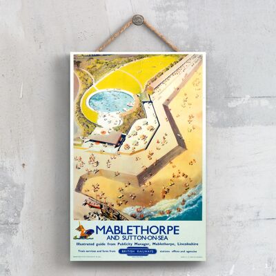 P0531 - Mablethorpe Sutton On Sea Original National Railway Poster On A Plaque Vintage Decor