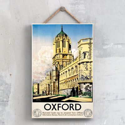 P0568 - Oxford Ernest Coffin Original National Railway Poster auf einer Plakette Vintage Decor