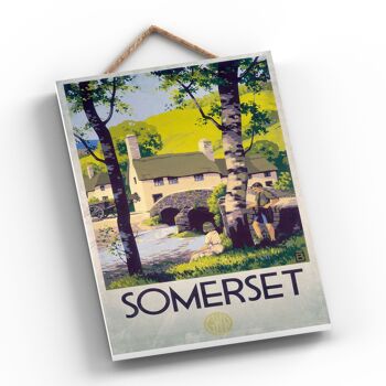 P0626 - Somerset Bridge Affiche Originale National Railway Sur Une Plaque Décor Vintage 2