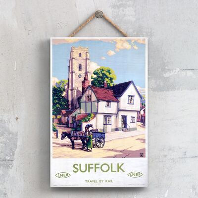 P0644 - Suffolk Horse Original National Railway Poster auf einer Plakette im Vintage-Dekor