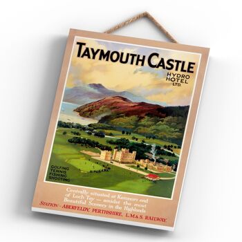 P0649 - Taymouth Castle Original National Railway Affiche Sur Une Plaque Décor Vintage 4