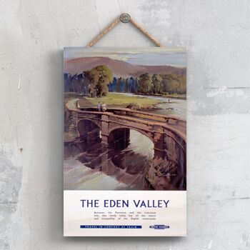 P0659 - L'Eden Valley National Railway Affiche Originale Sur Une Plaque Décor Vintage 1