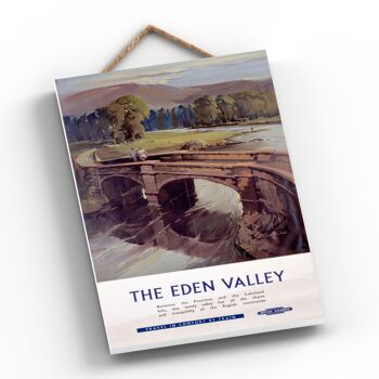 P0659 - L'Eden Valley National Railway Affiche Originale Sur Une Plaque Décor Vintage 2