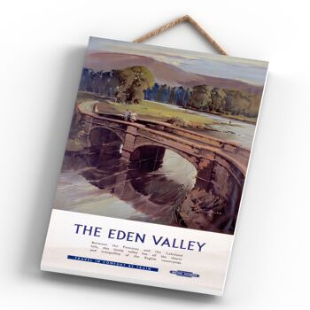 P0659 - L'Eden Valley National Railway Affiche Originale Sur Une Plaque Décor Vintage 4