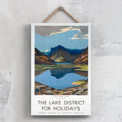 P0664 - The Lake Districtonister Crag Original National Railway Poster On A Plaque Vintage Decor