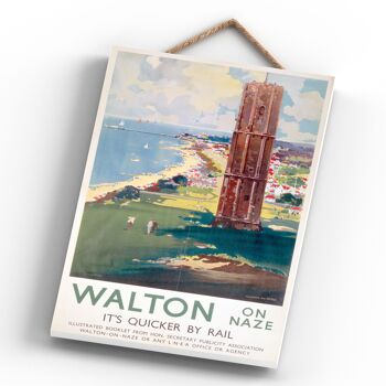 P0680 - Walton On Naze Affiche Originale National Railway Sur Une Plaque Décor Vintage 4