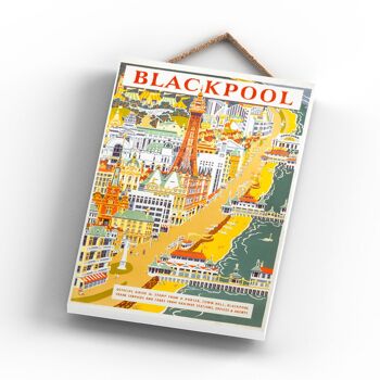 P0752 - Blackpool Pier Original National Railway Affiche Sur Une Plaque Décor Vintage 3