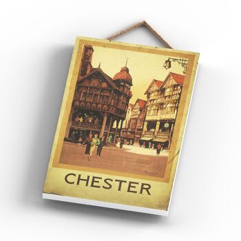 P0802 - Affiche Chester Original National Railway Sur Une Plaque Décor Vintage 3