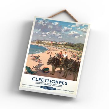 P0807 - Cleethorpes Donkies Affiche Originale National Railway Sur Une Plaque Décor Vintage 3