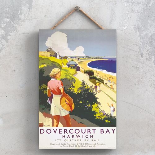 P0843 - Dovercourt Bay Original National Railway Poster On A Plaque Vintage Decor