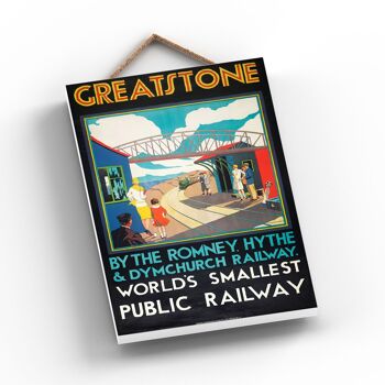 P0895 - Greatstone Smallest Original National Railway Poster On A Plaque Vintage Decor 2