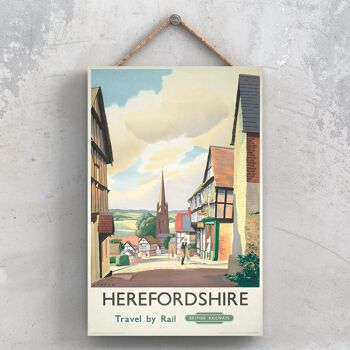 P0911 - Herefordshire Pale Original National Railway Affiche Sur Une Plaque Décor Vintage 1